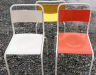 Retro židle plastová - mix barev (Retro plastic chairs - color mix) various colours